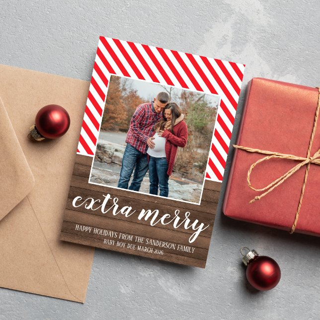 Gravida fotokort för Glad helg God jul Julkort (Skapare uppladdad)