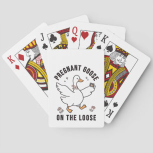 Gravida gäss på lös Gravid Goose Bird Casinokort