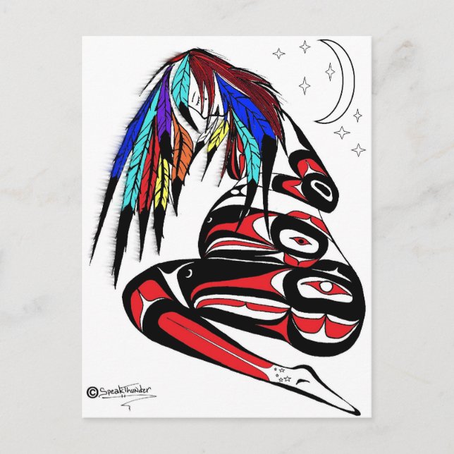 Gravida indiska kvinnor meddelande vykort (Framsida)