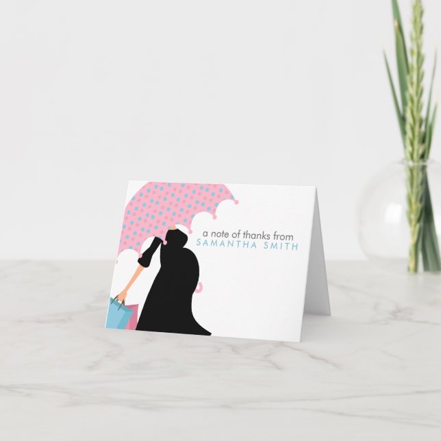 Gravida Mamma Baby Shower Tackkort (Framsida)