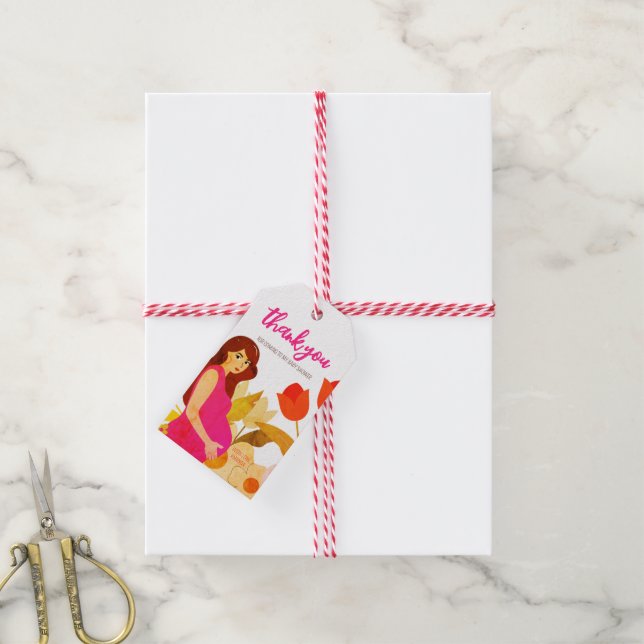 Gravida Mamma babyskor Presentetikett (Med Snöre)