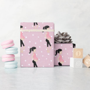 Gravida Mamma på Polka dots Presentpapper