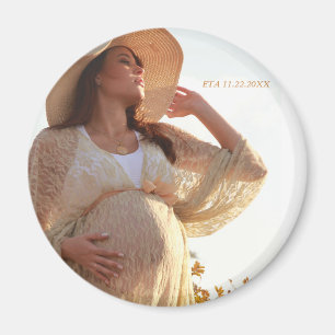 Gravida Mamma Photo ETA-fåglar Magnet