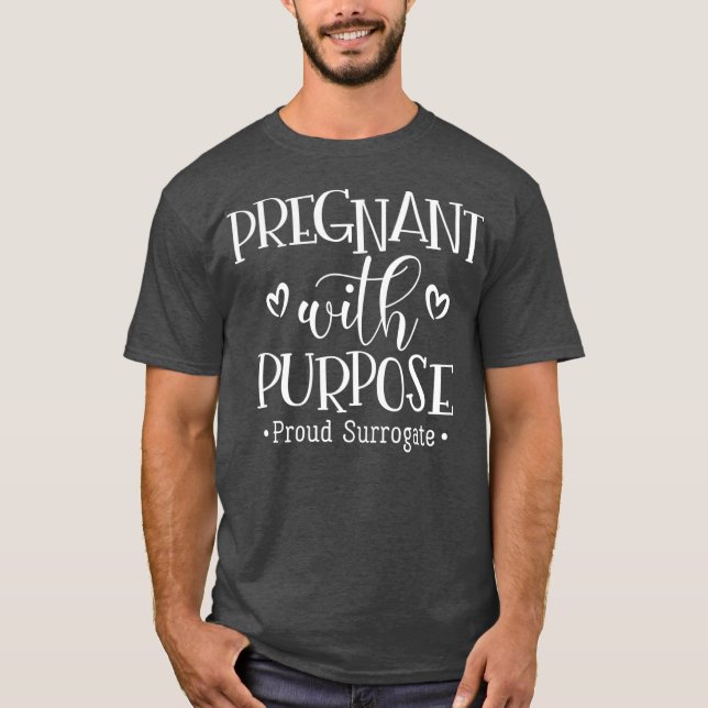 Gravida med avsiktlig surrogatsurfande t shirt (Framsida)