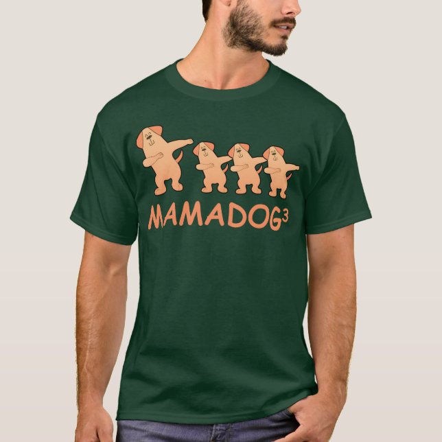 Gravida triplet hund från mor t shirt (Framsida)
