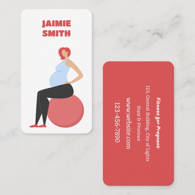 Gravida utbildares lämplighet visitkort (Fram/baksida)