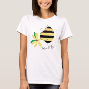 Gravidbukett Gul Blommig Mamma till Bi T Shirt