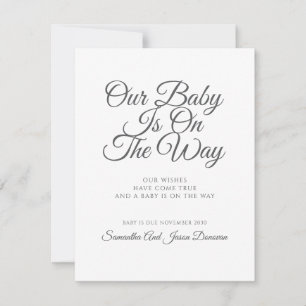 Graviden elegant Script Meddelande