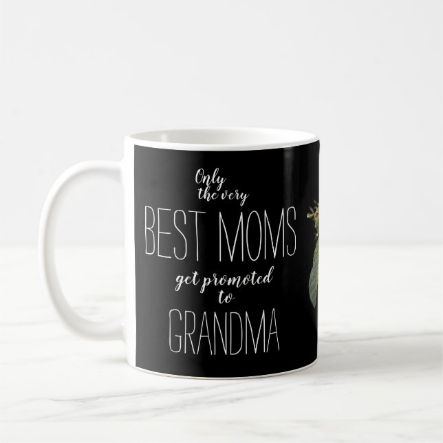 Graviden Fine art rosa ros, svart Kaffemugg (Vänster)