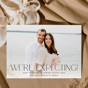 Graviden Foto förväntas i dagens läge Meddelande