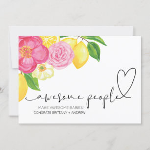 Graviden Grattisar Gratulerarare på Nyfödd bebis Kort