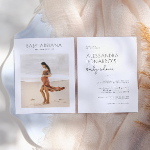 Graviden Photo Baby Shower för budgetBoho Elegant