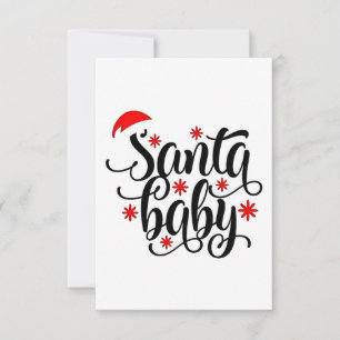 Graviden Santa Baby Meddelande om jultomten