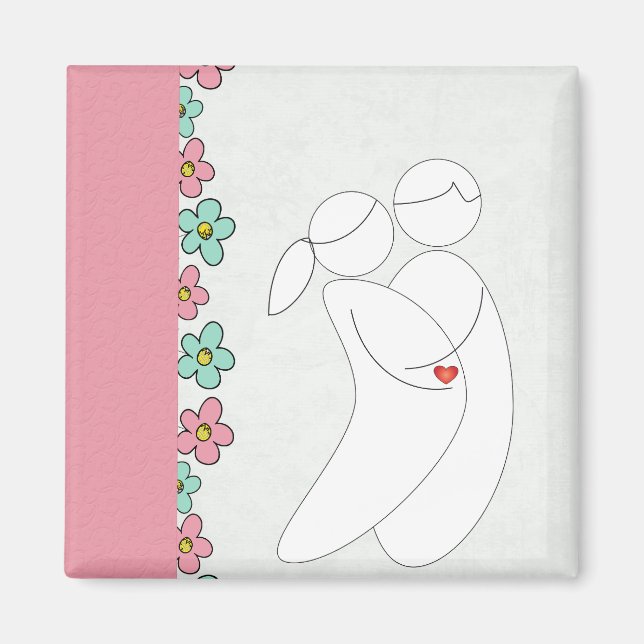 Gravidens magnet (rosa) (Framsidan)