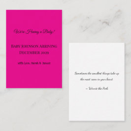 gravidens meddelande! visitkort