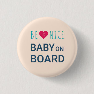 Gravidens Rosa och Blå Baby på insticksknappen Knapp