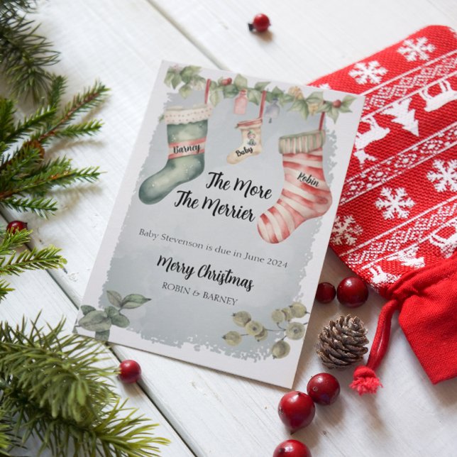 Gravidens tillkännagivande ju mer merparten blir julkort (Skapare uppladdad)