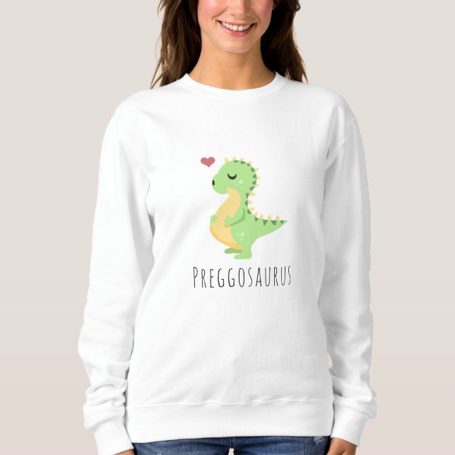 Gravidisaurus Söt Dinosaurie Bebis Shower T Shirt (Framsida)
