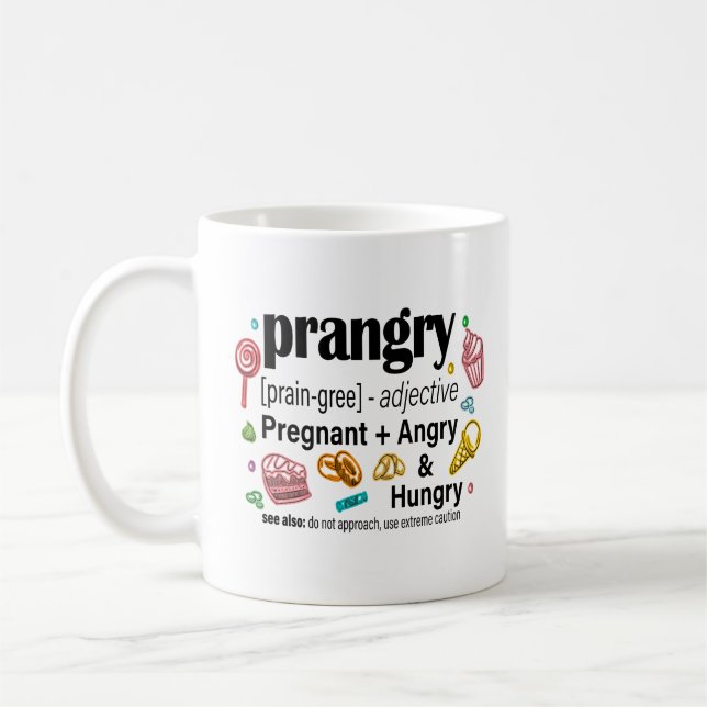 Graviditet + Arg och Hungrigt = Gravid Kaffemugg (Vänster)