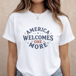 Graviditet Meddelande Mamman att Vara 4 juli T Shirt
