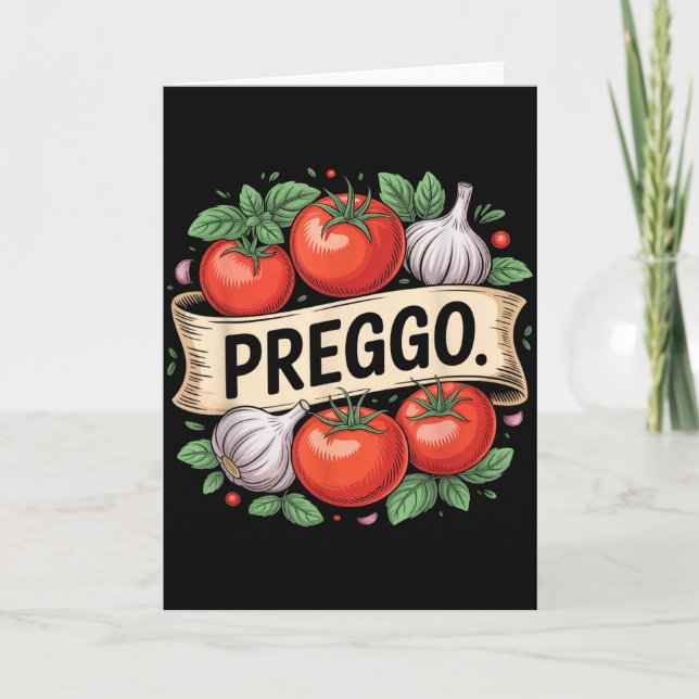 Graviditet Meddelande Prego Pastasås Rolig Pre (Framsida)