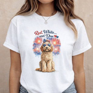 Graviditet Meddelande Röd Vit och Förfallen Mamma  T Shirt