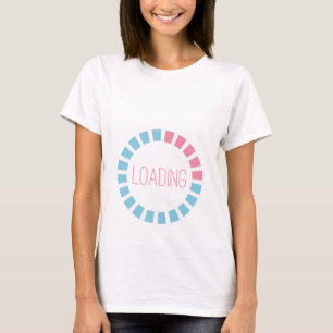 Graviditets-T-Shirt med Laddnings-Text T Shirt