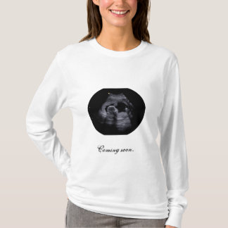 Graviditets-T-shirt med sonografibild T Shirt