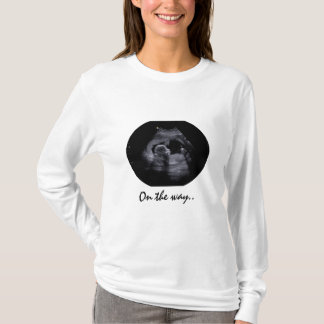 Graviditets-T-shirt med sonografibild T Shirt