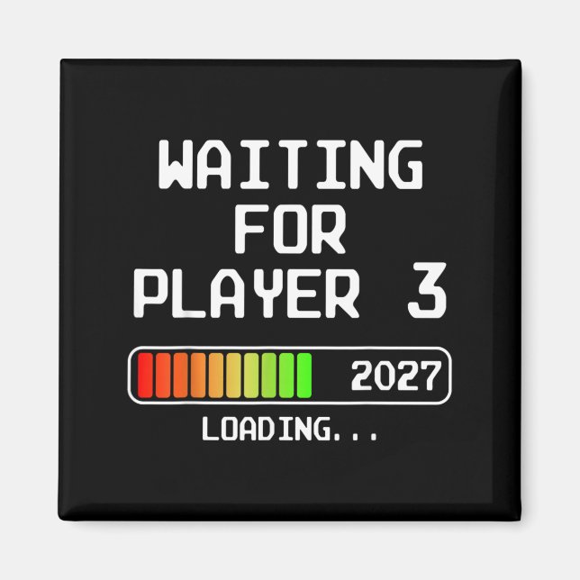 Graviditetsannonsering 2027 Väntar på Spelare 3 Magnet (Framsidan)