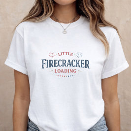Graviditetsannonsering 4 juli blivande mamma t shirt
