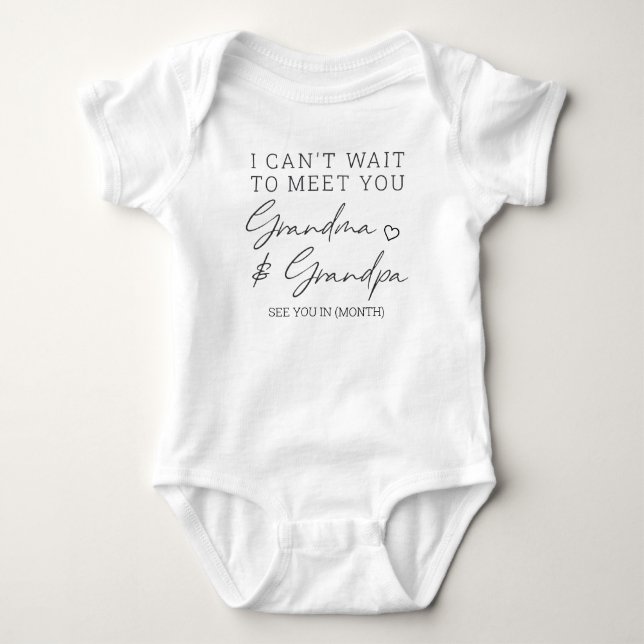 Graviditetsannonsering för farföräldrar t shirt (Framsida)