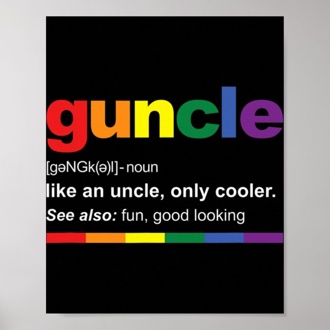 Graviditetsannonsering för homosexuell farbror Ny  Poster (Framsidan)