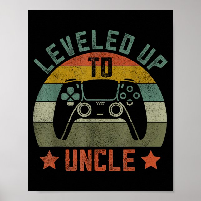 Graviditetsannonsering Gamer Kläder, Roligt Nytt O Poster (Framsidan)