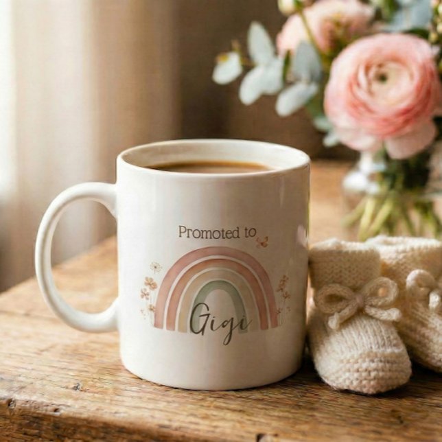 Graviditetsannonsering Gigi-gåva Kaffemugg (Skapare uppladdad)