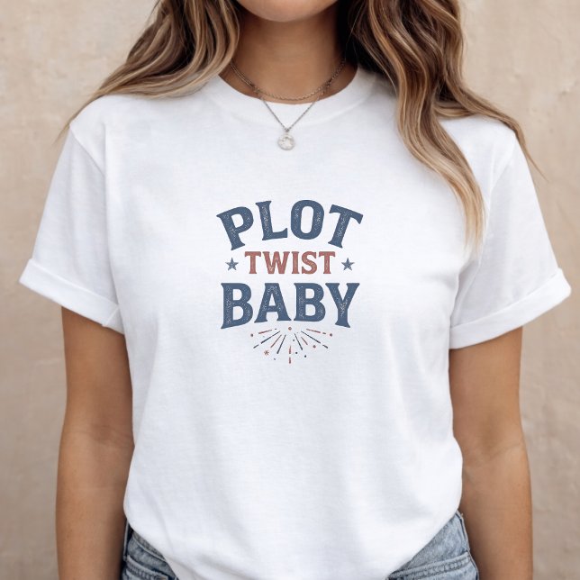Graviditetsannonsering Mamman ska bli 4 juli T Shirt (Skapare uppladdad)