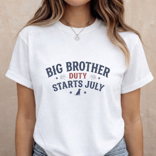 Graviditetsannonsering Mamman ska bli 4 juli T Shirt