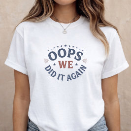 Graviditetsannonsering Mamman ska bli 4 juli T Shirt
