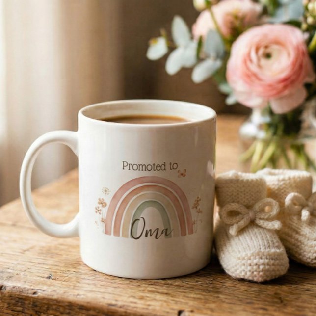 Graviditetsannonsering Oma-present Kaffemugg (Skapare uppladdad)