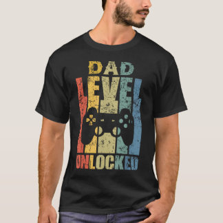 Graviditetsannonsering Pappanivå Upplåst Snart T Shirt