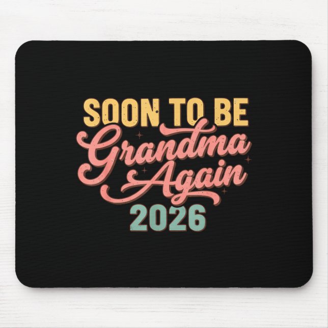 Graviditetsannonsering Snart blir mormor igen 20 Musmatta (Framsidan)