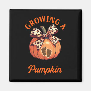 Graviditetsannonsering Thanksgiving Växande Lilla Magnet