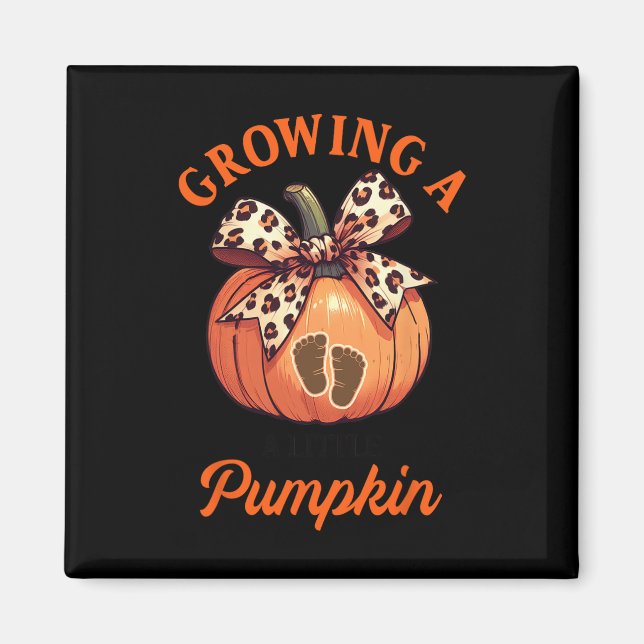Graviditetsannonsering Thanksgiving Växande Lilla Magnet (Framsidan)