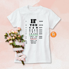 Graviditetsannonsering till familjen Ögonkartan Te T Shirt
