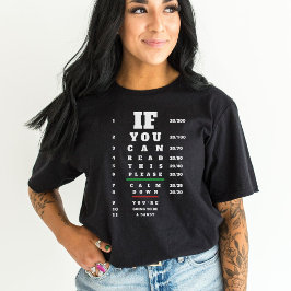 Graviditetsförklaring till make Svart Ögonkart T Shirt
