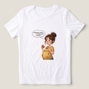 “Graviditetshjärna Rolig T-Shirt Söt Maternity