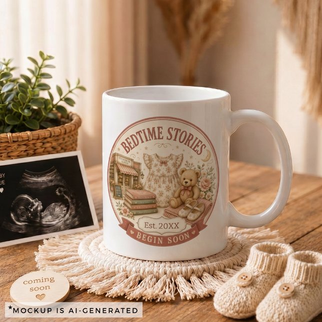 Graviditetspresent för familjen kaffemugg (Pregnancy Announcement Gift for Family Coffee Mug)