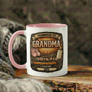 Graviditetspresent till mormor Två-Tonad mugg