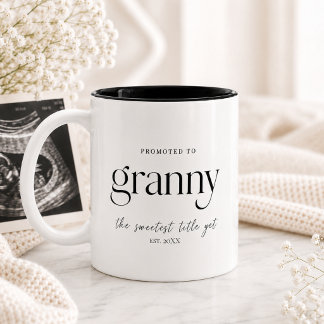 Graviditetspresent till mormor Två-Tonad mugg