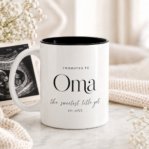 Graviditetspresent till mormor Två-Tonad mugg